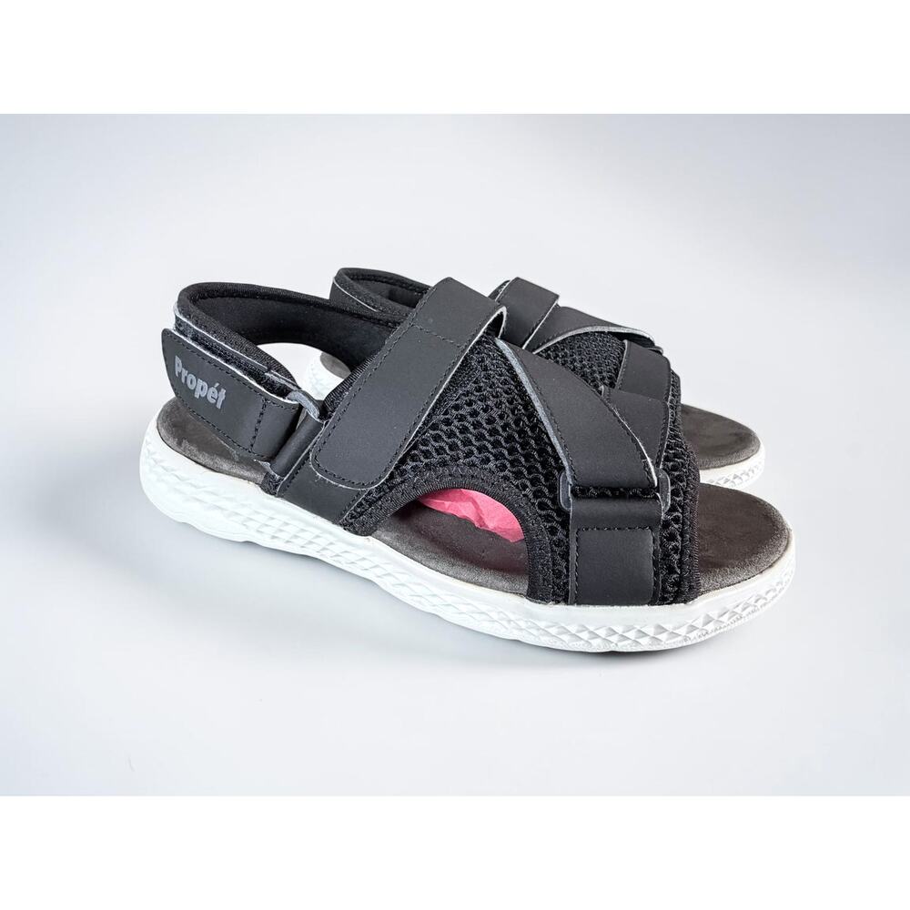 Propet TravelActiv Sport Sandals Women’s 8.5 4E Extra Extra Wide Black - Picture 4 of 14